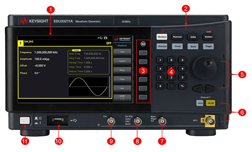 TestEquity: Keysight EDU33211A Waveform Generator, 1 Channel